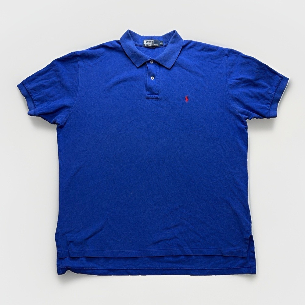 Polo Ralph Lauren Polo Shirt Mens XL Blue Cotton Pony Logo Casual Golf Sport USA